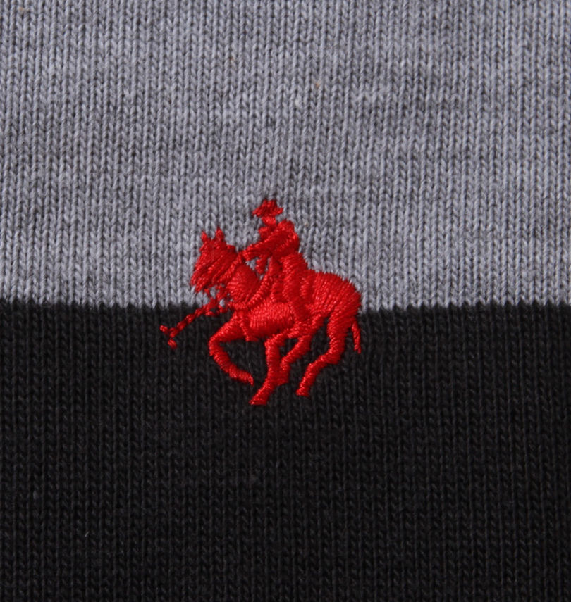 大きいサイズ メンズ POLO BCS (ポロビーシーエス) 均等ボーダー長袖ラガーシャツ
刺繍