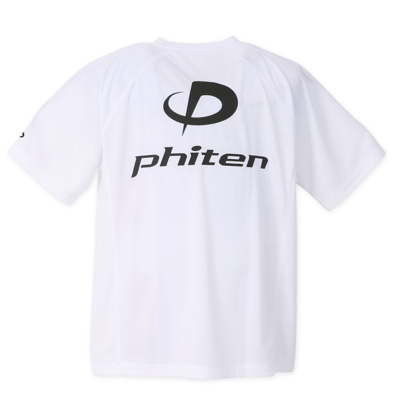 大きいサイズ メンズ Phiten (ファイテン) RAKUシャツSPORTSドライメッシュ半袖Tシャツ バックスタイル