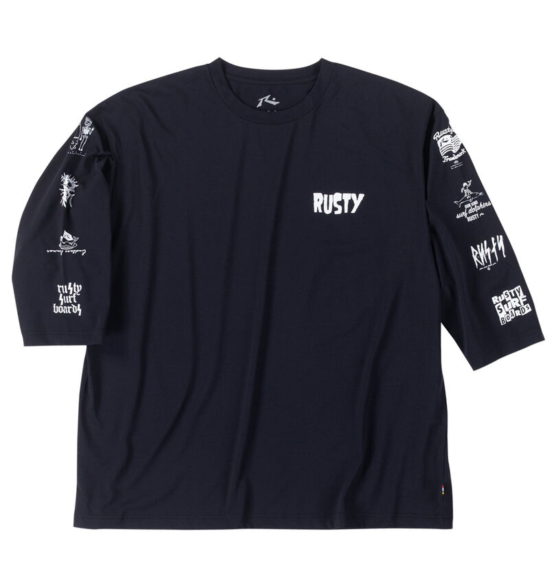 大きいサイズ メンズ RUSTY (ラスティ) 七分袖Tシャツ
                        