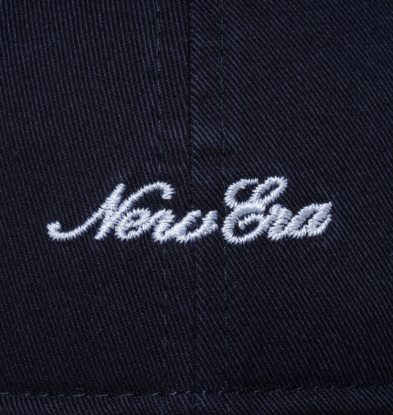 大きいサイズ メンズ NEW ERA (ニューエラ) 9TWENTYスクリプトロゴウォッシュドコットンネイビー×ホワイトキャップ
                        刺繍