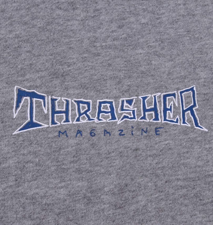 大きいサイズ メンズ THRASHER (スラッシャー) Gonz Thumbsフルジップパーカー
胸プリント
