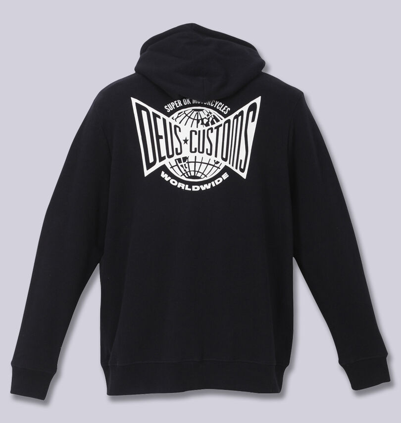 大きいサイズ メンズ DEUS EX MACHINA (デウス エクス マキナ) フルジップパーカー
                        バックスタイル