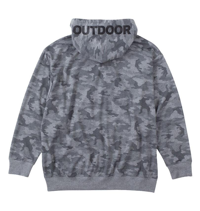 大きいサイズ メンズ OUTDOOR PRODUCTS (アウトドア プロダクツ) ダンボールフルジップパーカー
                        バックスタイル