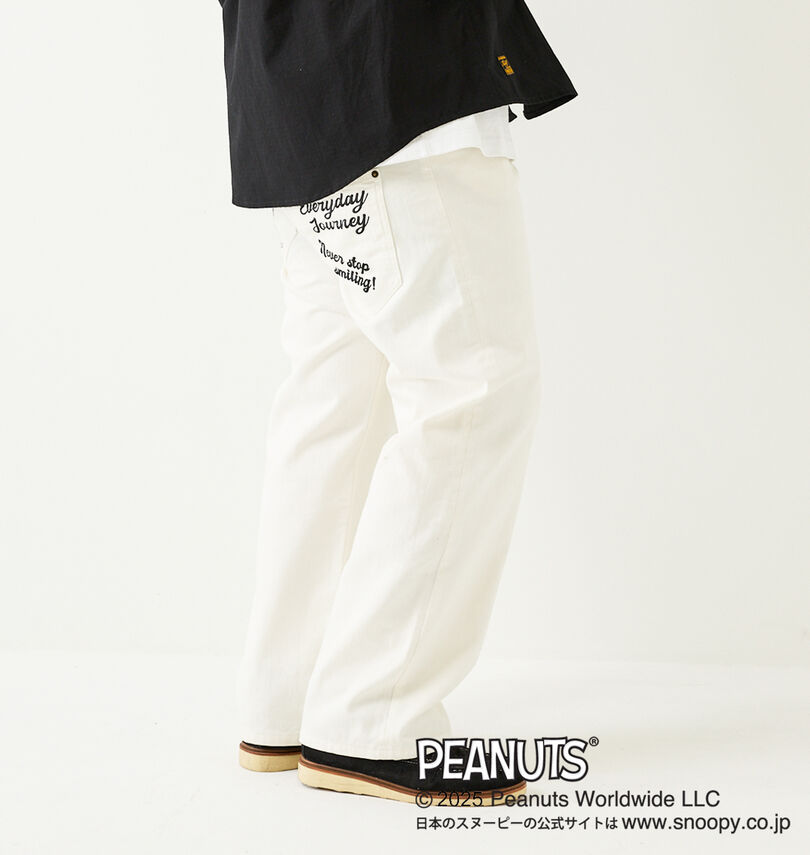 大きいサイズ メンズ FLAGSTAFF×PEANUTS (フラッグスタッフ) スヌーピーコラボデニムパンツ
                        
