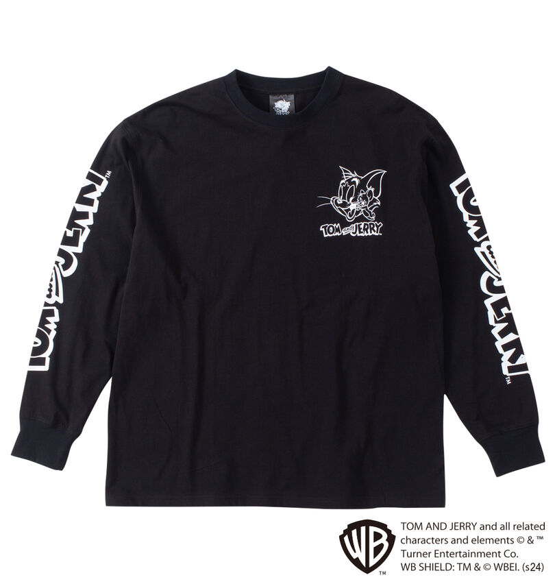 大きいサイズ メンズ TOM and JERRY (トムアンドジェリー) 天竺プリント長袖Tシャツ
