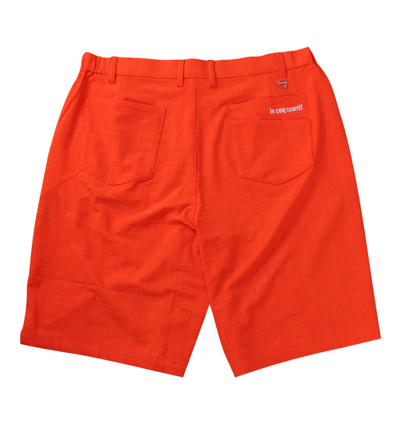 大きいサイズ メンズ LE COQ SPORTIF GOLF (ルコックスポルティフ　ゴルフ) チェックボーダージャガードショートパンツ
                        バックスタイル