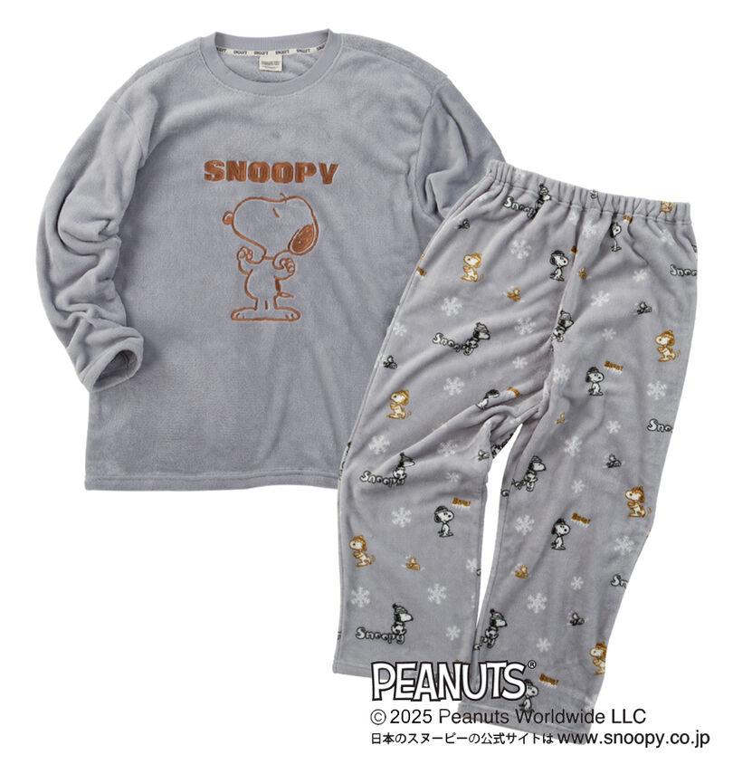 大きいサイズ メンズ PEANUTS (ピーナッツ) ふわもこスウェットセット