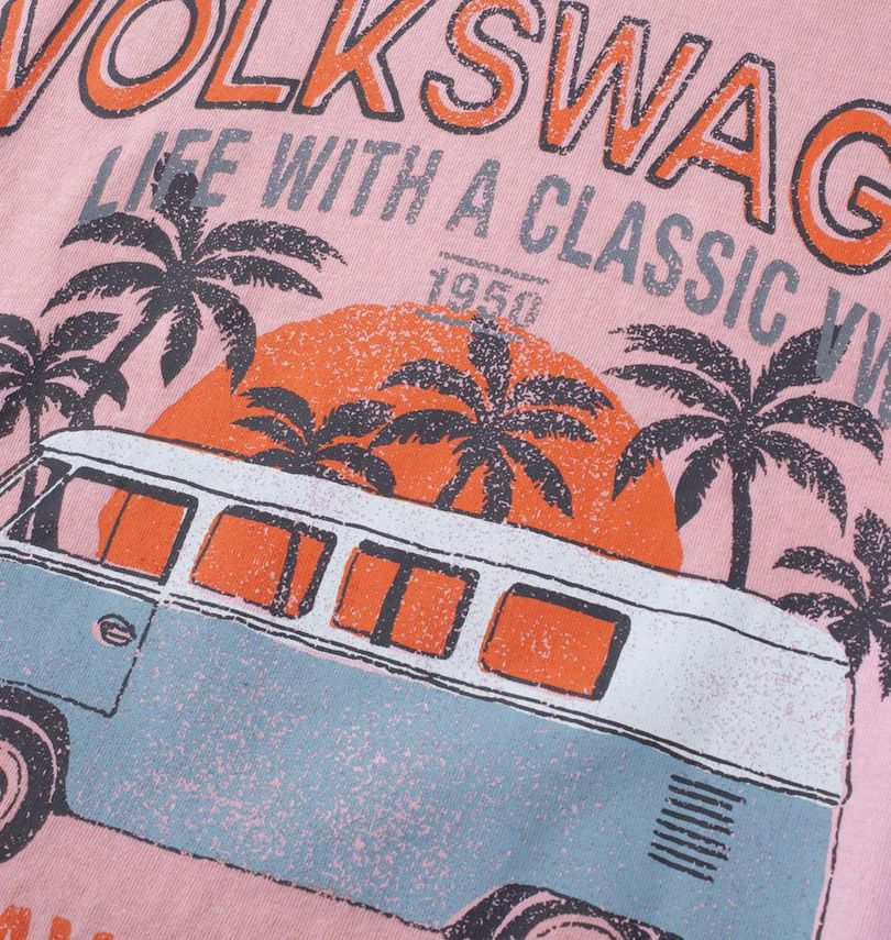 大きいサイズ メンズ VOLKSWAGEN (フォルクスワーゲン) 半袖Tシャツ
                        プリント