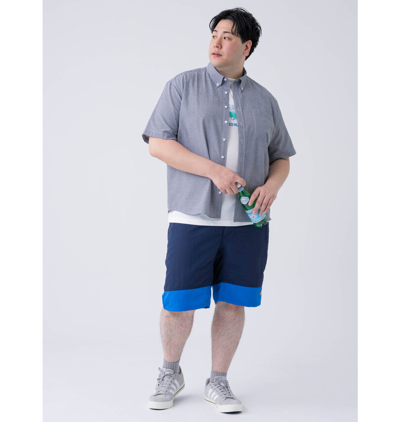 大きいサイズ メンズ OUTDOOR PRODUCTS (アウトドア プロダクツ) ナイロンバイカラークライミングハーフパンツ
                        