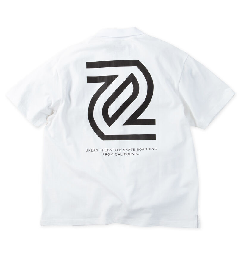 大きいサイズ メンズ SEVEN2 (セブンツー) 天竺半袖ポロシャツ
                        バックスタイル