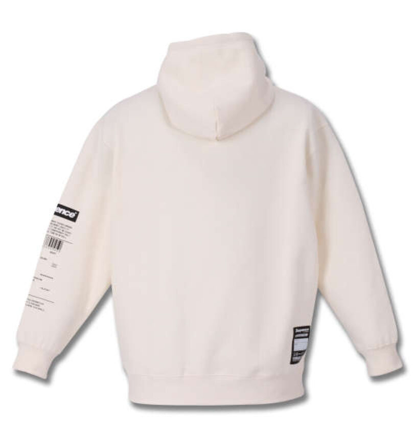 大きいサイズ メンズ b-one-soul (ビーワンソウル) フォトコラージュプルパーカー
                        バックスタイル