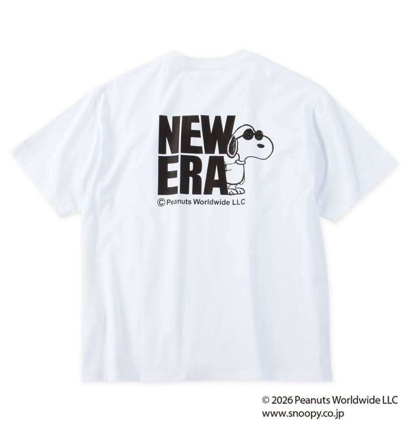 大きいサイズ メンズ NEW ERA (ニューエラ) PEANUTS半袖Tシャツ
                        バックスタイル