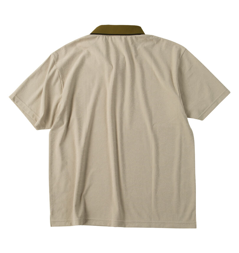 大きいサイズ メンズ SY32 by SWEET YEARS (エスワイサーティトゥバイスィートイヤーズゴルフ) ジャガード半袖ポロシャツ
                        バックスタイル