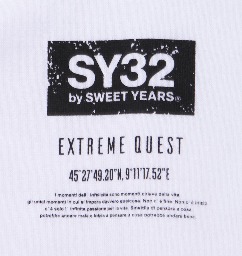 大きいサイズ メンズ SY32 by SWEET YEARS (エスワイサーティトゥバイスィートイヤーズ) ミニボックスロゴ半袖Tシャツ プリント