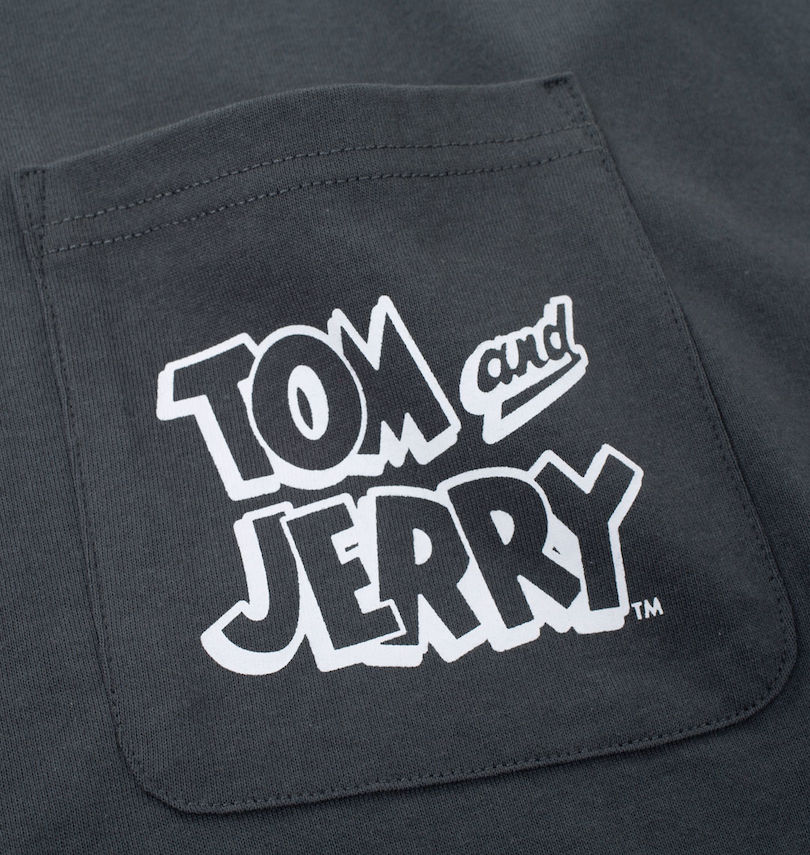 大きいサイズ メンズ TOM and JERRY (トムアンドジェリー) 天竺プリントポケット付半袖Tシャツ 胸ポケット