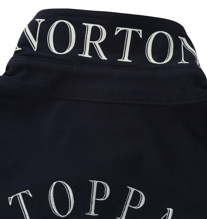 大きいサイズ メンズ Norton (ノートン) 半袖ポロシャツ
                        襟裏プリント