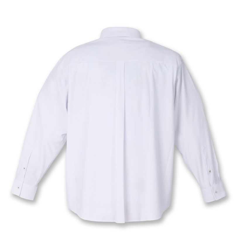 大きいサイズ メンズ 楽スマ (ラクスマ) 樽型長袖B.Dシャツ バックスタイル