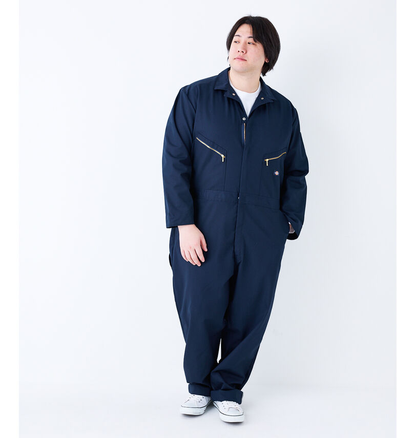大きいサイズ メンズ DICKIES (ディッキーズ) 48799長袖カバーオール
身長:182cm/B:123cm/W:114cm/着用サイズ:3L