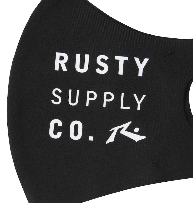 大きいサイズ メンズ RUSTY (ラスティ) 大きめサイズ接触冷感・UVカットマスク(2枚セット) プリント拡大