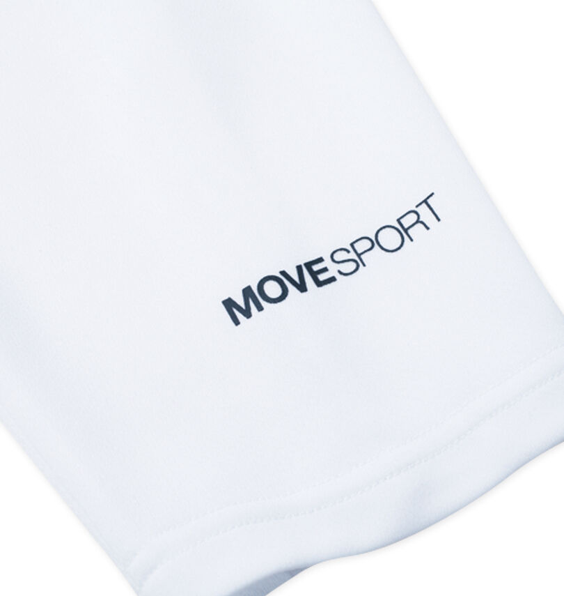 大きいサイズ メンズ MOVESPORT (ムーブスポーツ) ドライメッシュ長袖Tシャツ
                        袖プリント