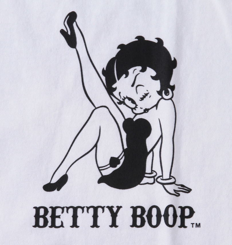 大きいサイズ メンズ BETTY BOOP (ベティ ブープ) 天竺プリント半袖Tシャツ
                        胸プリント