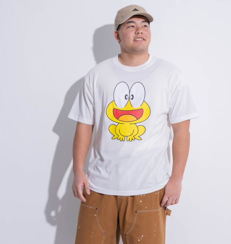 大きいサイズ メンズ ど根性ガエル (ドコンジョウガエル) 天竺半袖Tシャツ
                        