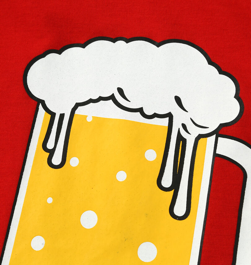 大きいサイズ メンズ おもしろシリーズ (オモシロシリーズ) T/C天竺ビール生きがい半袖Tシャツ
プリント