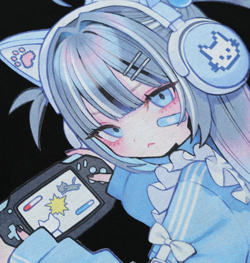 大きいサイズ メンズ PSYCHO NATION (サイコネーション) サイコ×寝田ルネ ゲーマー半袖Tシャツ
プリント