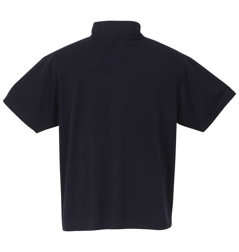 大きいサイズ メンズ LE COQ SPORTIF (ルコックスポルティフ) エコペットハーフジップ半袖シャツ バックスタイル