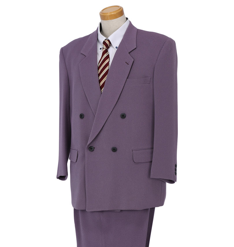 大きいサイズ メンズ  セミノッチダブル4ツ釦1ツ掛スーツ 