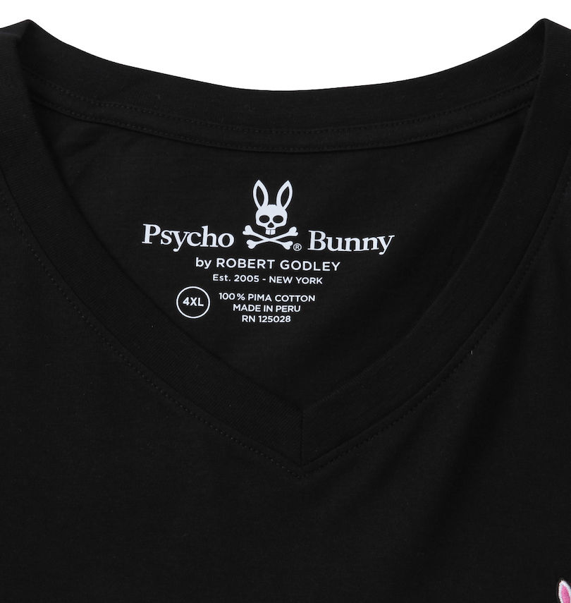 大きいサイズ メンズ PSYCHO BUNNY (サイコバニー) 半袖VTシャツ Vネック