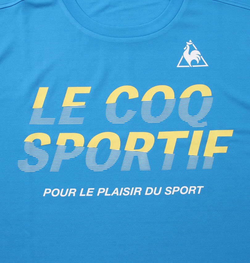 大きいサイズ メンズ LE COQ SPORTIF (ルコックスポルティフ) ピンメッシュ半袖Tシャツ
                        