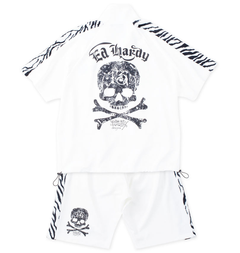 大きいサイズ メンズ Ed Hardy (エドハーディ) 半袖ジャージセット
                        バックスタイル