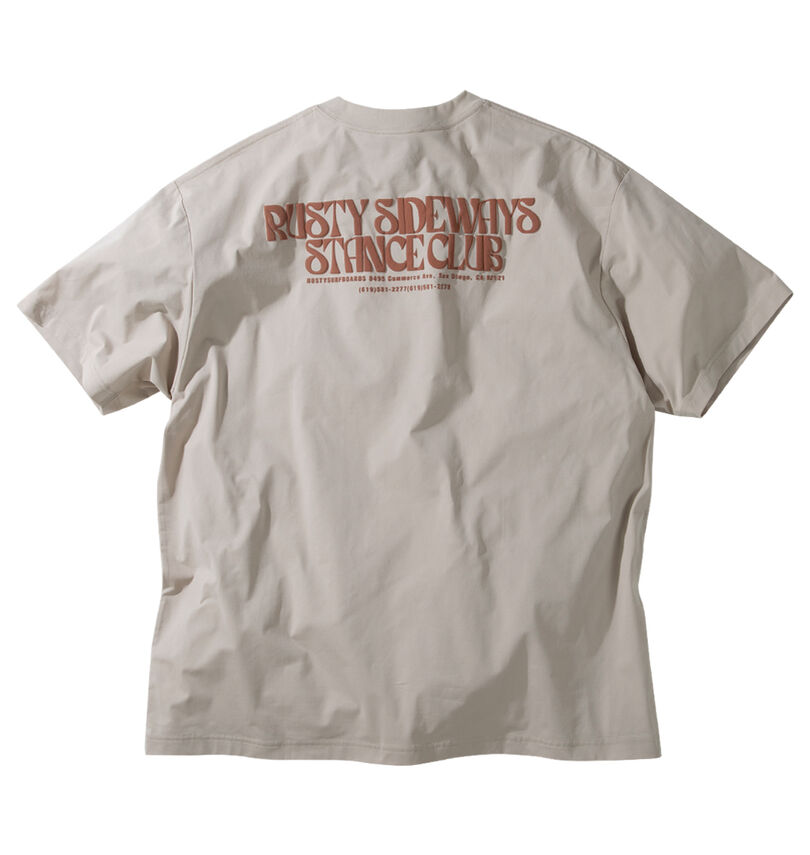 大きいサイズ メンズ RUSTY (ラスティ) PEARTEX吸汗速乾UV半袖Tシャツ
バックスタイル