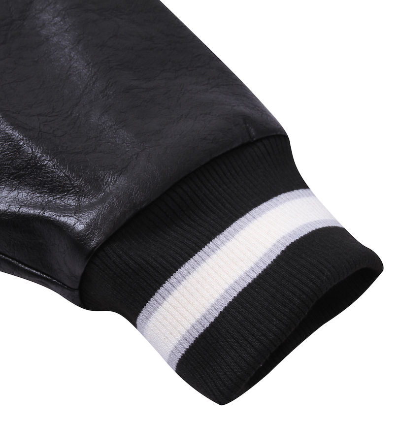 大きいサイズ メンズ FLAGSTAFF×PEANUTS (フラッグスタッフ) スヌーピーコラボコーデュロイ×PUレザースタジャン
                        袖口