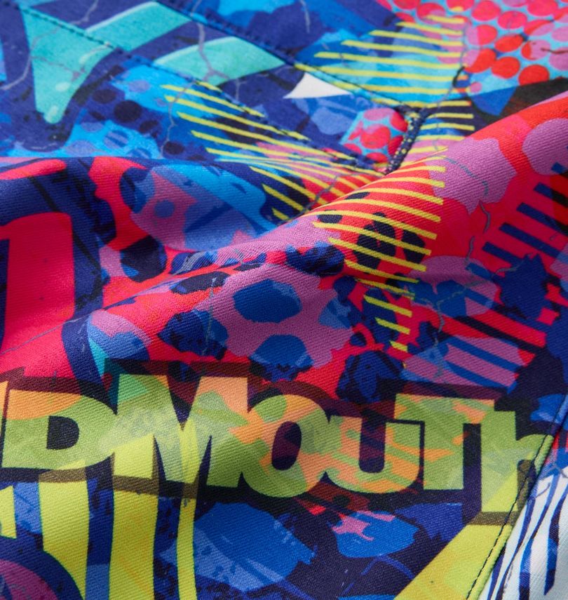 大きいサイズ メンズ LOUDMOUTH (ラウドマウス) ストレッチツイル柄ロングパンツ
                        生地拡大