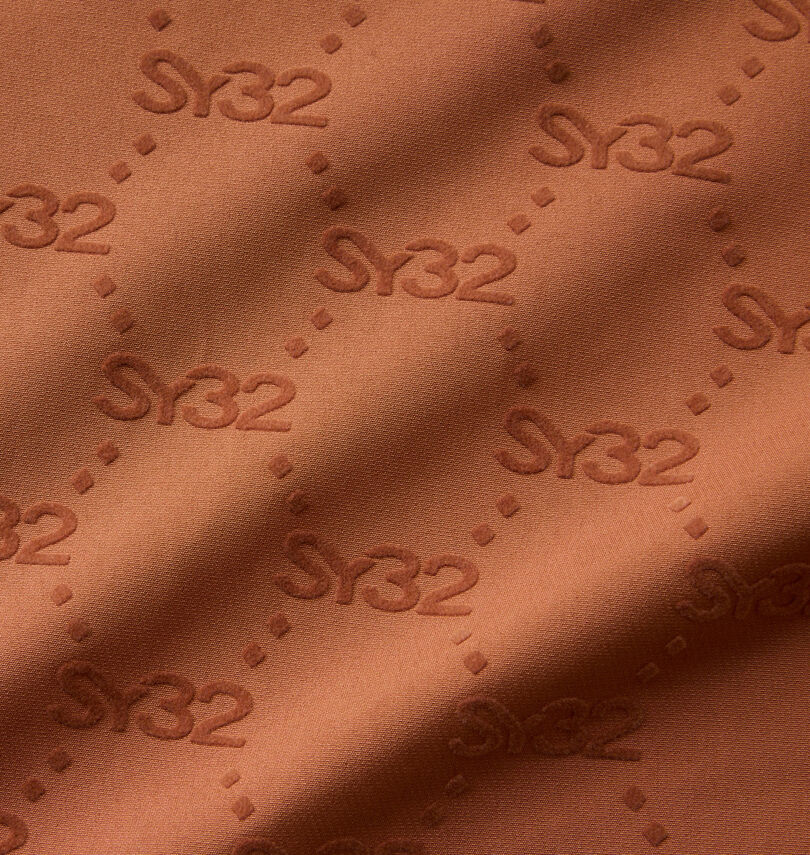 大きいサイズ メンズ SY32 by SWEET YEARS (エスワイサーティトゥバイスィートイヤーズゴルフ) フロッキーストレッチロングパンツ
                        生地拡大