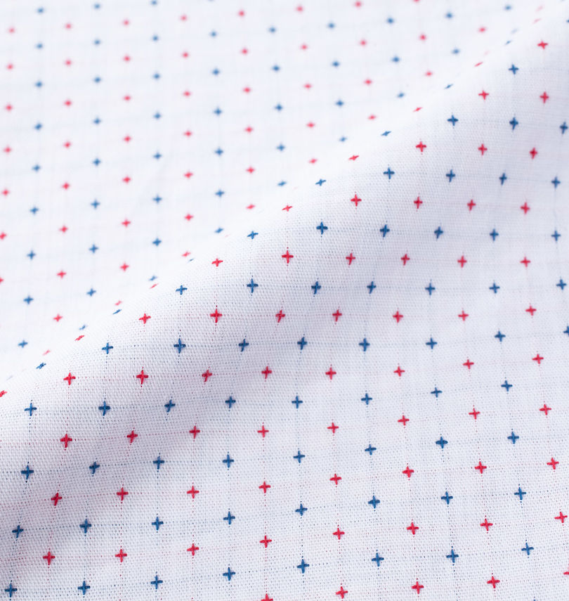 大きいサイズ メンズ Mc.S.P (エムシーエスピー) 刺し子チェックB.D半袖シャツ
                        生地拡大