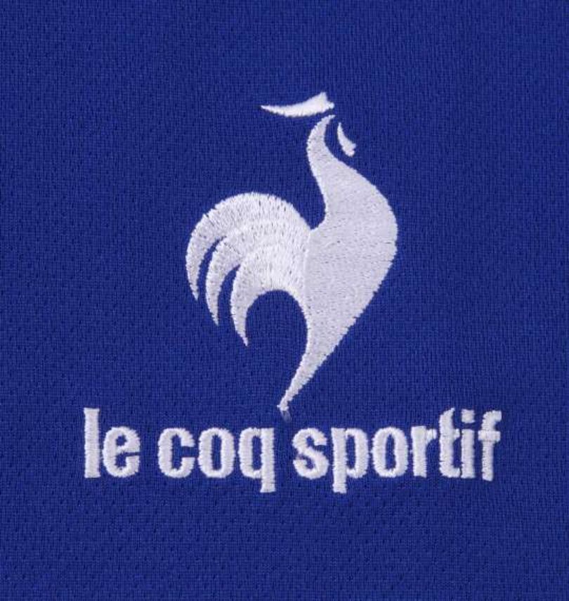 大きいサイズ メンズ LE COQ SPORTIF (ルコックスポルティフ) ハーフジップ半袖シャツ 刺繍
