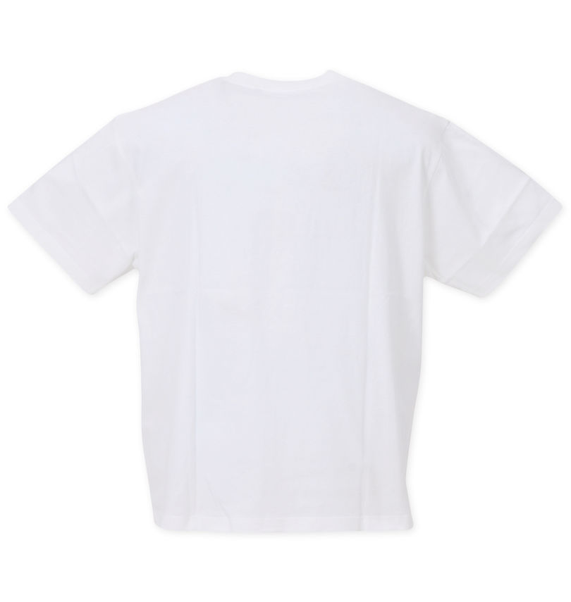 大きいサイズ メンズ 長州力 (チョウシュウリキ) 天竺プリント半袖Tシャツ バックスタイル