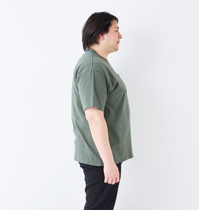 大きいサイズ メンズ Goodwear (グッドウェア) USAコットンポケット付半袖Tシャツ 