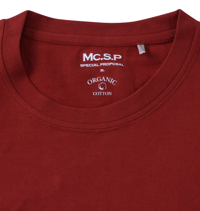 大きいサイズ メンズ Mc.S.P (エムシーエスピー) オーガニックコットンクルーネック半袖Tシャツ 