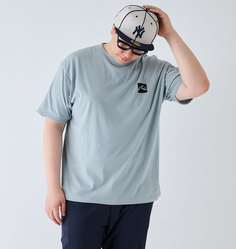 大きいサイズ メンズ RUSTY (ラスティ) バンダナグラフィック半袖Tシャツ