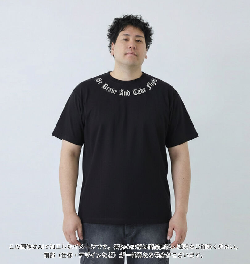大きいサイズ メンズ SHELTY (シェルティ) 天竺メタリックWINGプリント半袖Tシャツ
                        