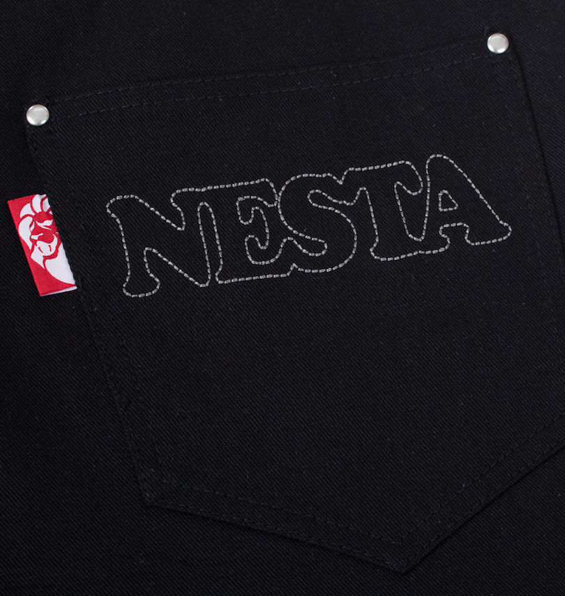 大きいサイズ メンズ NESTA BRAND (ネスタブランド) デニムロングパンツ
                        バックポケット・ステッチ