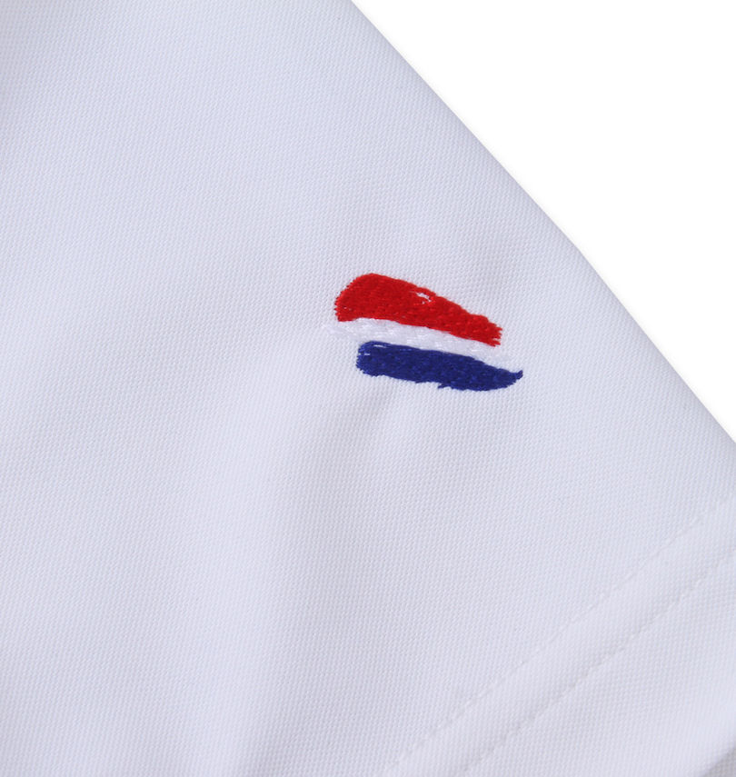 大きいサイズ メンズ LE COQ SPORTIF (ルコックスポルティフ) ヘランカSUNSCREEN鹿の子半袖ポロシャツ
                        袖の刺繍