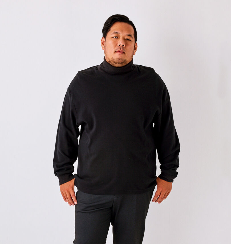 大きいサイズ メンズ Mc.S.P (エムシーエスピー) タートルネック長袖Tシャツ
                        身長：178cm/バスト：120cm/着用サイズ：3L