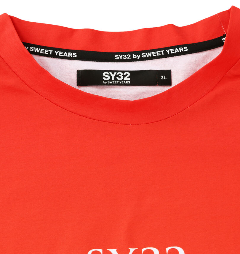 大きいサイズ メンズ SY32 by SWEET YEARS (エスワイサーティトゥバイスィートイヤーズ) グラデーションビッグロゴ半袖Tシャツ