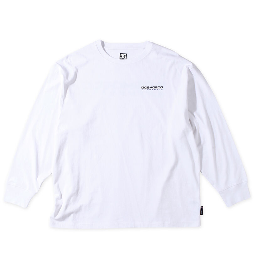 大きいサイズ メンズ DCSHOES (ディーシーシューズ) 23AUTHENTIC OBLIQUE LOGO長袖Tシャツ