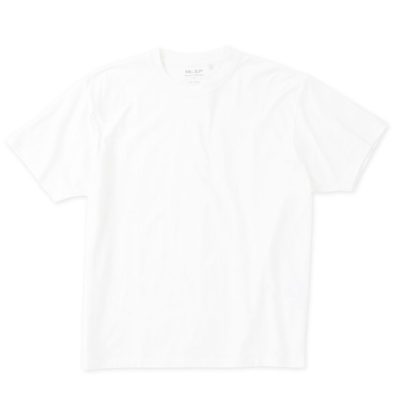 大きいサイズ メンズ Mc.S.P (エムシーエスピー) オーガニックコットンクルーネック半袖Tシャツ
                        